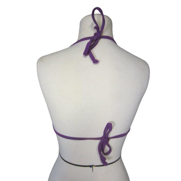 Arizona Bikini Top Colorblock Sequin Y2K Festival M - Picture 7 of 7